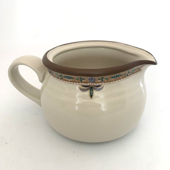 Noritake Chaparral Round Gravy Boat Pitcher 8482 Stoneware 4.5" Width - Picture 5 of 8